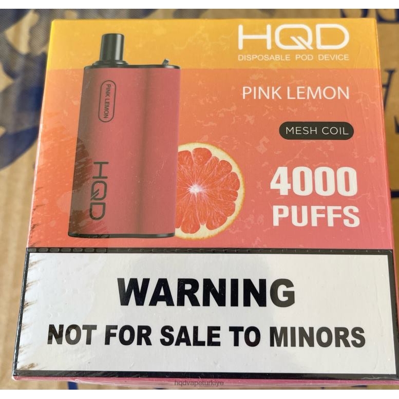 HQD Elektronik Sigara Fiyat - HQD BOX 4000 nefes pembe limon F2F4675