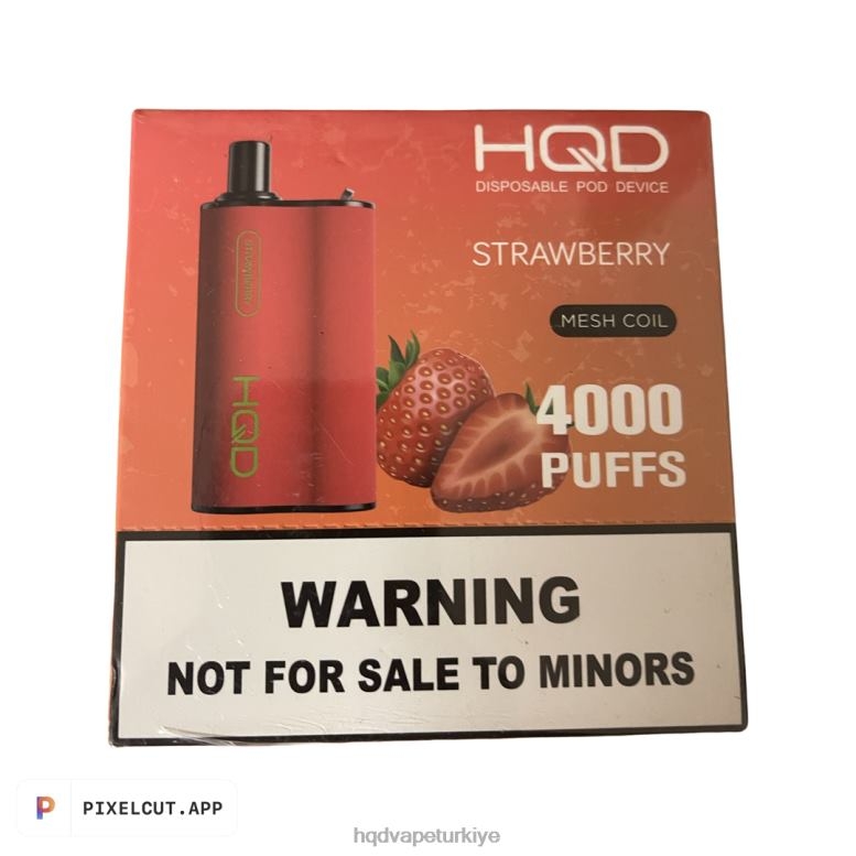 HQD Elektronik Sigara - HQD BOX 4000 nefes çilek F2F4694