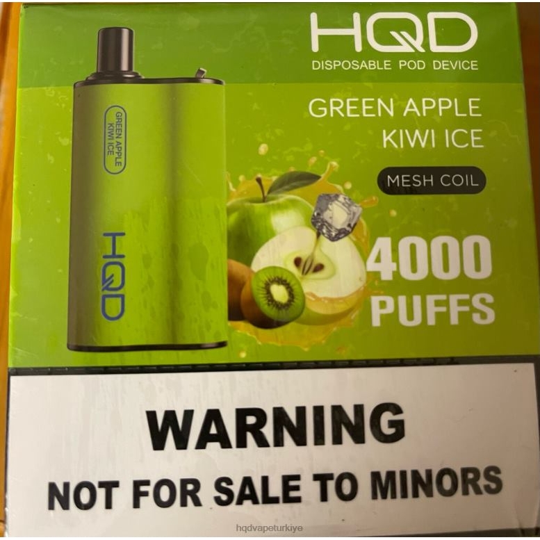 HQD Türkiye - HQD BOX 4000 nefes yeşil elma kivi buz F2F4682