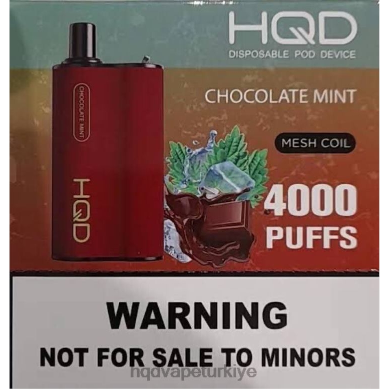 HQD Vape Türkiye - HQD BOX 4000 nefes Çikolata nane F2F46111