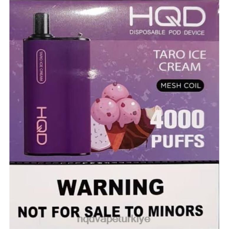 HQD Vape Türkiye - HQD BOX 4000 nefes taro dondurma F2F4671