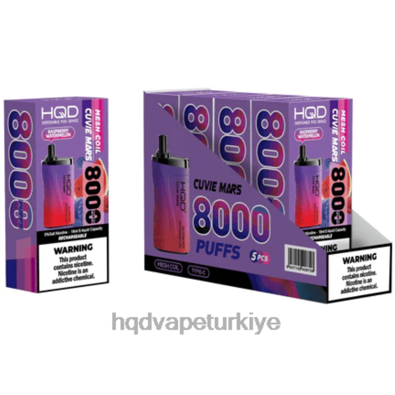 HQD Ankara - HQD CUVIE MARS tek kullanımlık ahududu karpuz F2F46243