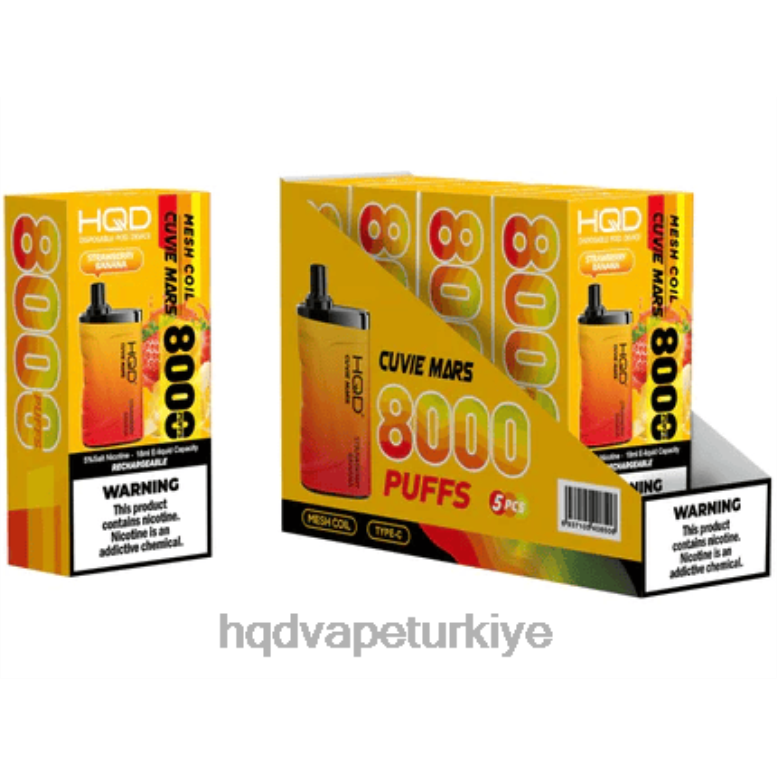 HQD Elektronik Sigara Fiyat - HQD CUVIE MARS tek kullanımlık çilek Muz F2F46255