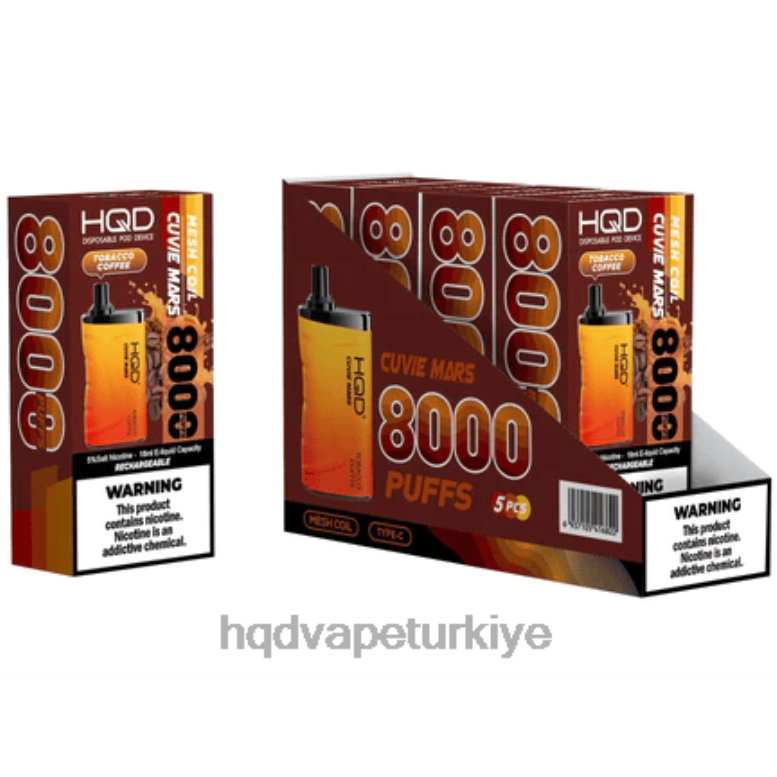 HQD Elektronik Sigara - HQD CUVIE MARS tek kullanımlık tütün kahvesi F2F46264