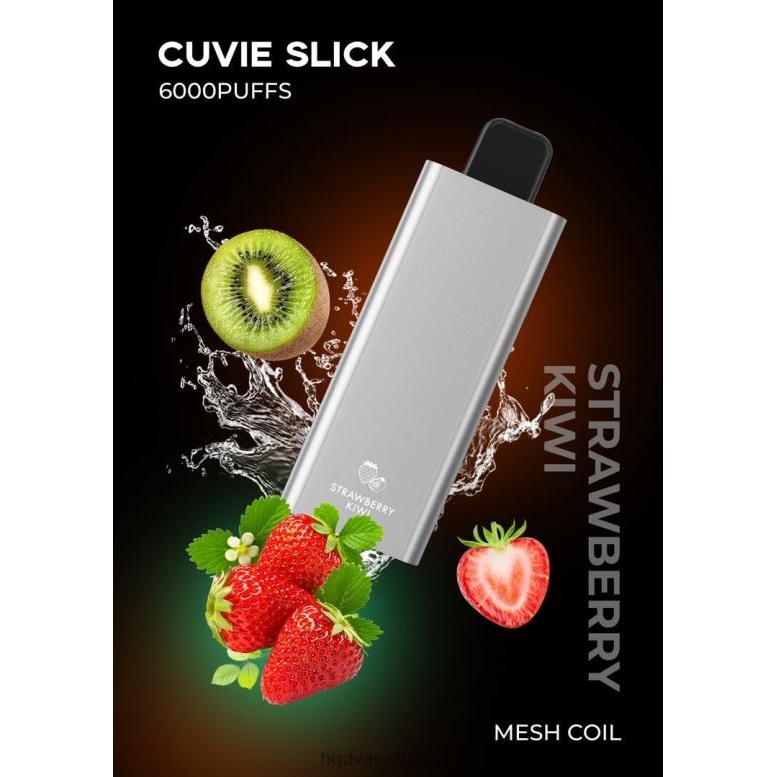 HQD Elektronik Sigara - HQD CUVIE SLICK 6000 nefes kaygan çilek kivi F2F4624