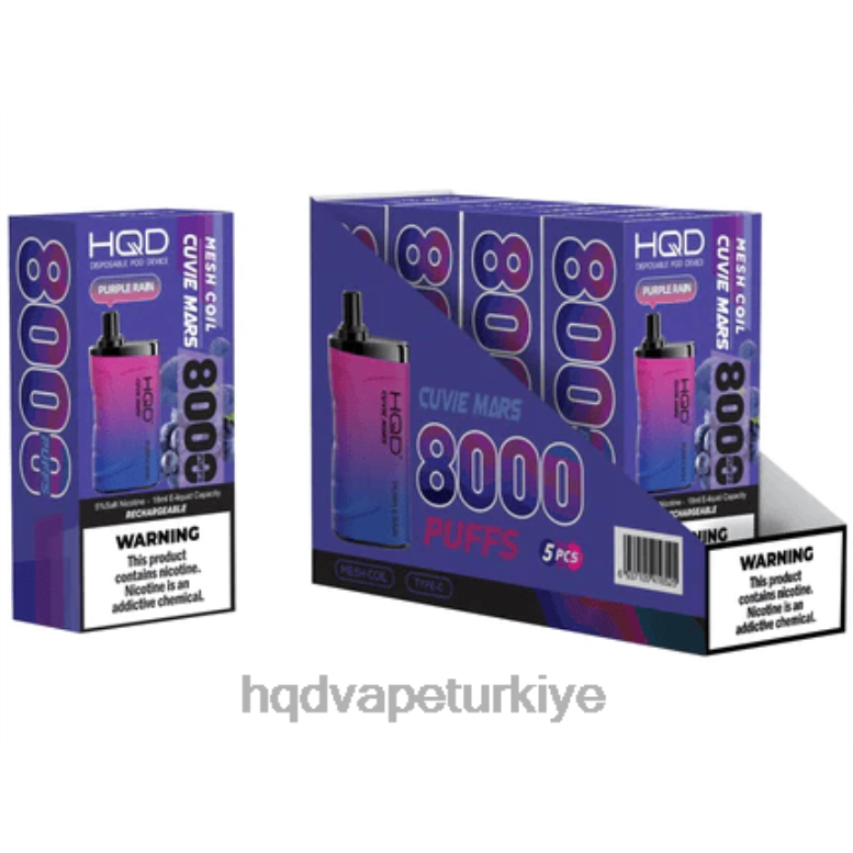 HQD Satın Al - HQD CUVIE MARS tek kullanımlık Mor yağmur F2F46239