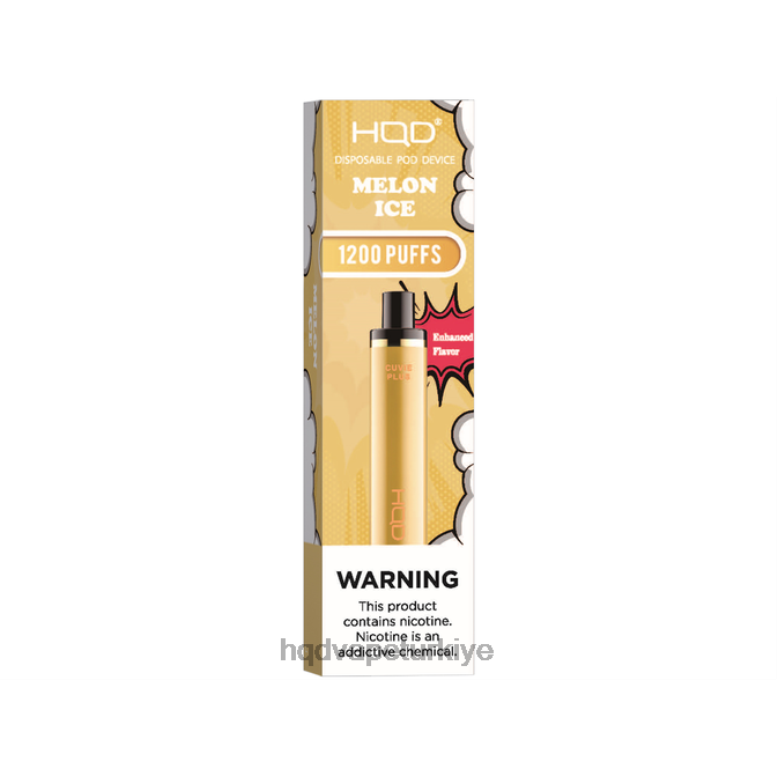HQD Satın Al - HQD CUVIE PLUS tek kullanımlık elektronik sigara kavun buz F2F46219