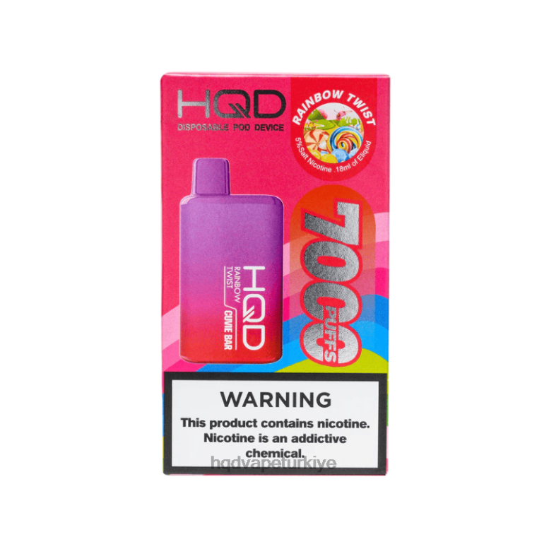 HQD Türkiye - HQD CUVIE BAR tek kullanımlık gökkuşağı bükümü F2F46242