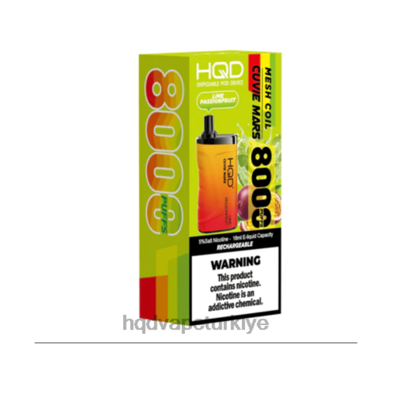 HQD Vape Istanbul - HQD CUVIE MARS tek kullanımlık limon tutku meyvesi F2F46208