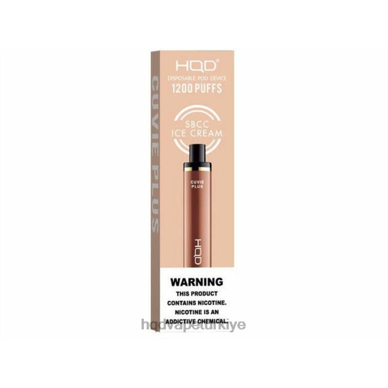 HQD Vape Istanbul - HQD CUVIE PLUS tek kullanımlık elektronik sigara sbcc dondurma F2F46248
