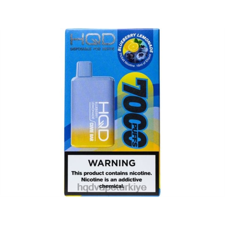 HQD Vape Türkiye - HQD CUVIE BAR tek kullanımlık yaban mersinli limonata F2F46141