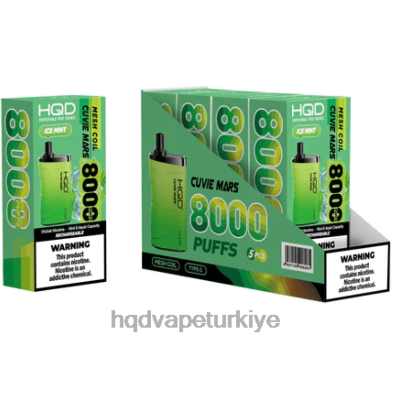 HQD Vape Türkiye - HQD CUVIE MARS tek kullanımlık buz nanesi F2F46201