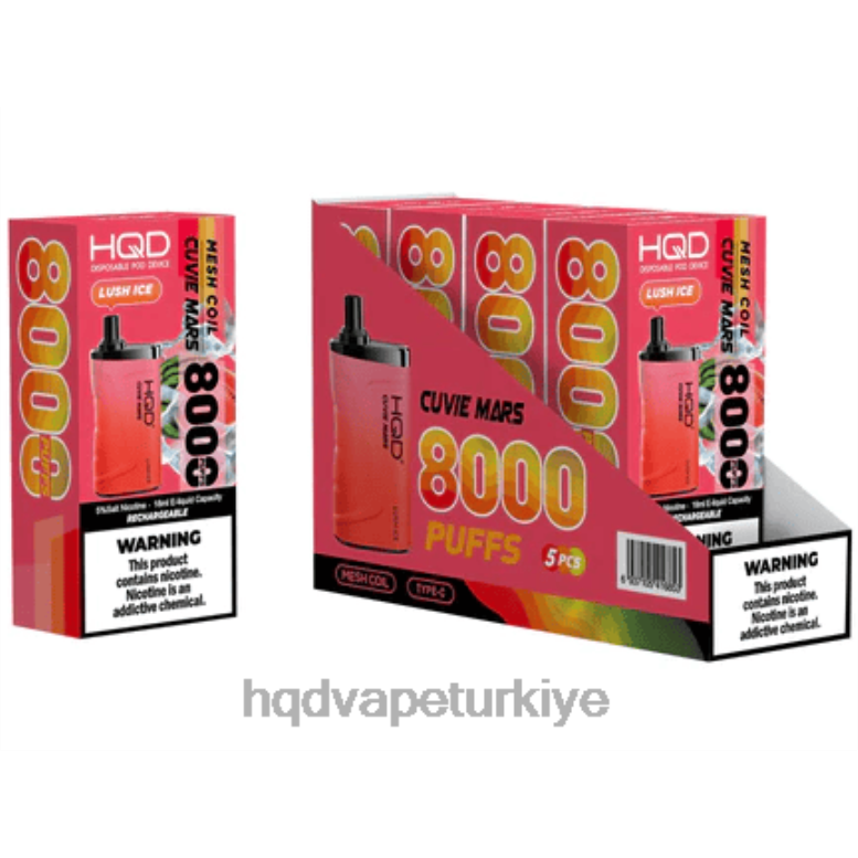 HQD Vape Türkiye - HQD CUVIE MARS tek kullanımlık yemyeşil buz F2F46211
