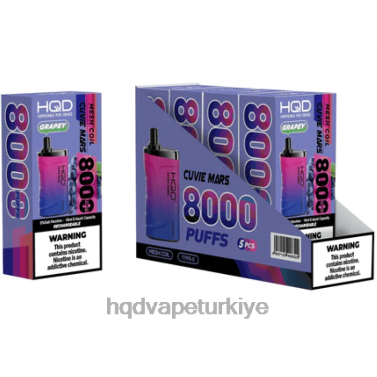 HQD Vapes Online - HQD CUVIE MARS tek kullanımlık üzümsü F2F46170