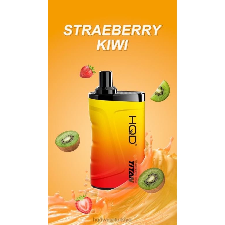 HQD Vape Istanbul - HQD TITAN 7000 nefes çilek kivi F2F468