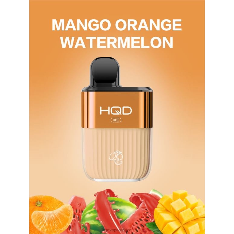 HQD Vapes Online - HQD HOT 5000 nefes mangolu portakallı karpuz F2F4660