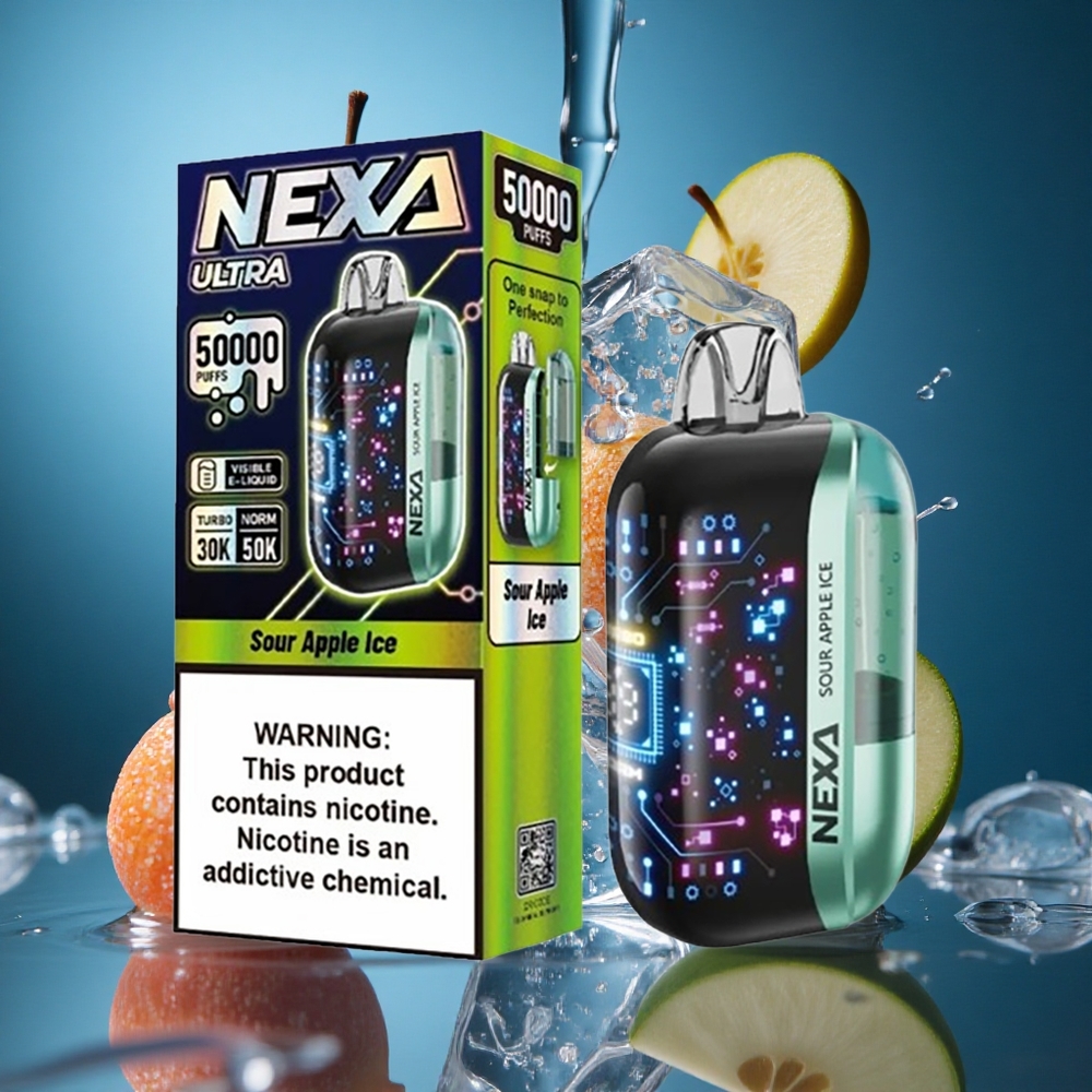 NEXA Ultra 50000 Puff Ekşi Elma Buz Turkey vapes