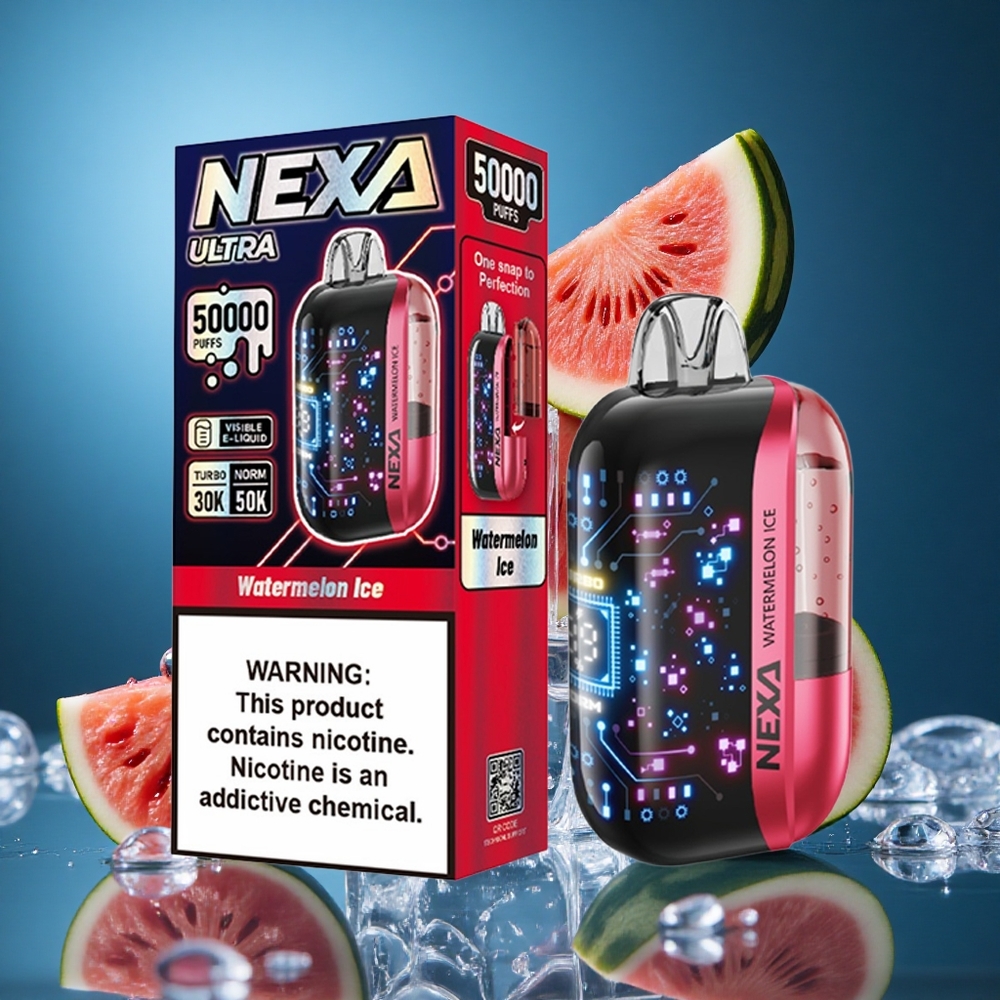 NEXA Ultra 50000 Puff Karpuz Buz Display Screen Turkey vapes