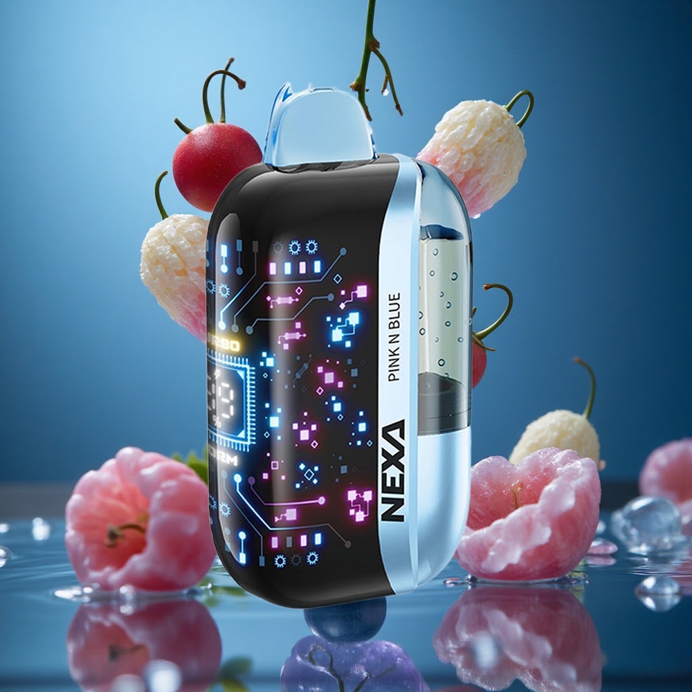 NEXA Ultra 50000 Puff Pembe ve Mavi 3d Kavisli Ekran Turkey vapes