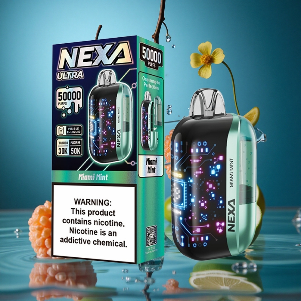 NEXA Ultra 50000 Puffs Nane Aromalı 20ml Önceden Doldurulmuş Turkey vapes