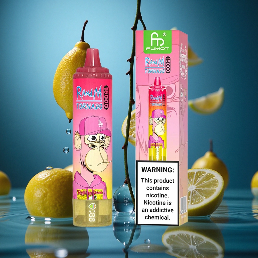RandM Fumot Tornado 15000 Puff Limon LCD Ekran Turkey vapes