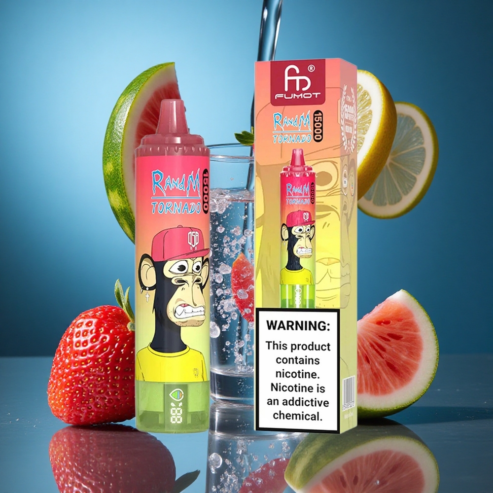 RandM Fumot Tornado 15000 Puff Çilek Karpuz Limonata Turkey vapes