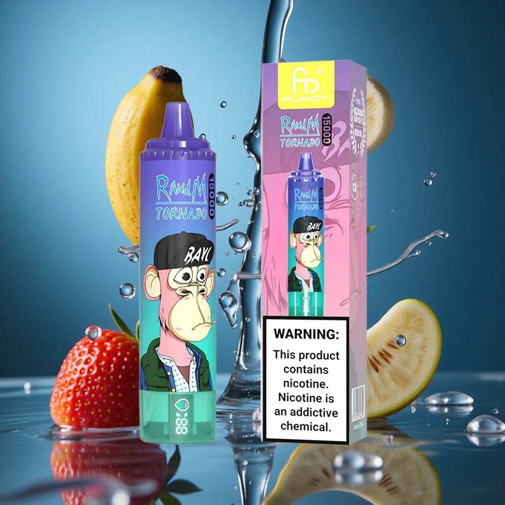 RandM Fumot Tornado 15000 Puff Çilek Muz Turkey vapes