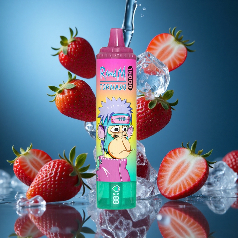 RandM Fumot Tornado 15000 Puffs Çilek Buz Turkey vapes