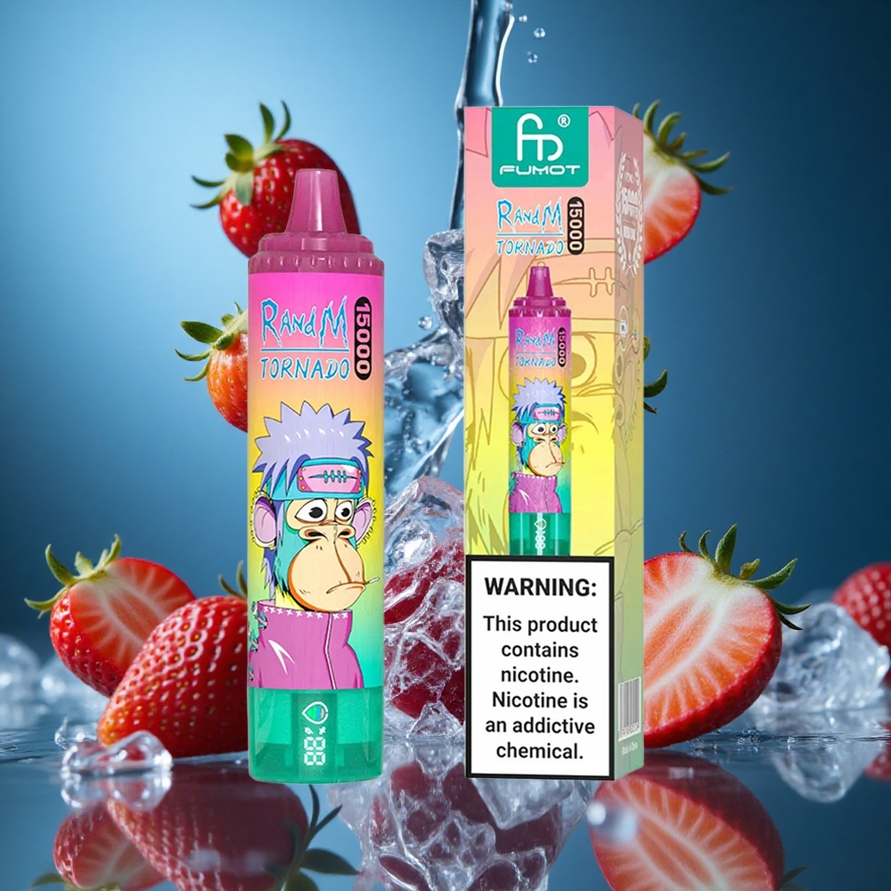 RandM Fumot Tornado 15000 Puffs Çilek Buz Turkey vapes
