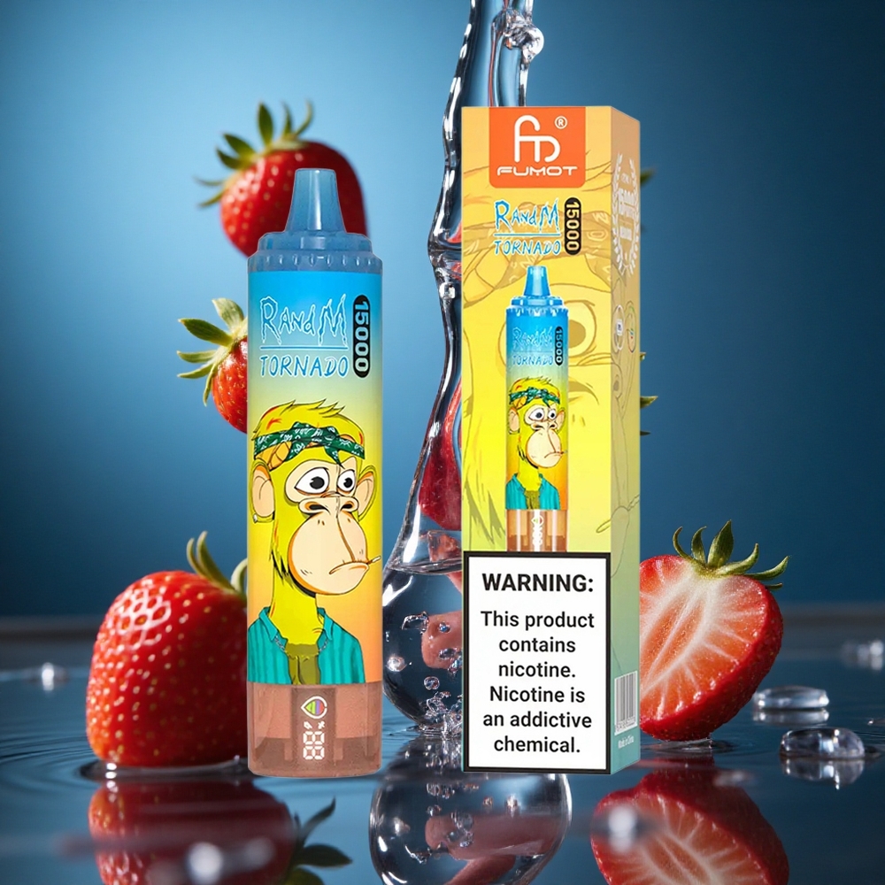 RandM Fumot Tornado 15000 Puffs Çilek Turkey vapes