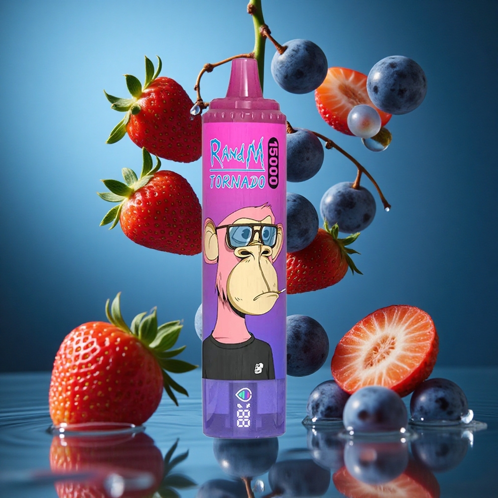 RandM Fumot Tornado 15000 Puffs Çilek Üzüm Turkey vapes