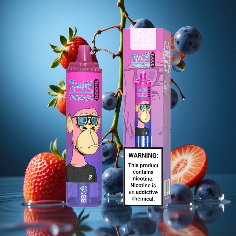 RandM Fumot Tornado 15000 Puffs Çilek Üzüm Turkey vapes