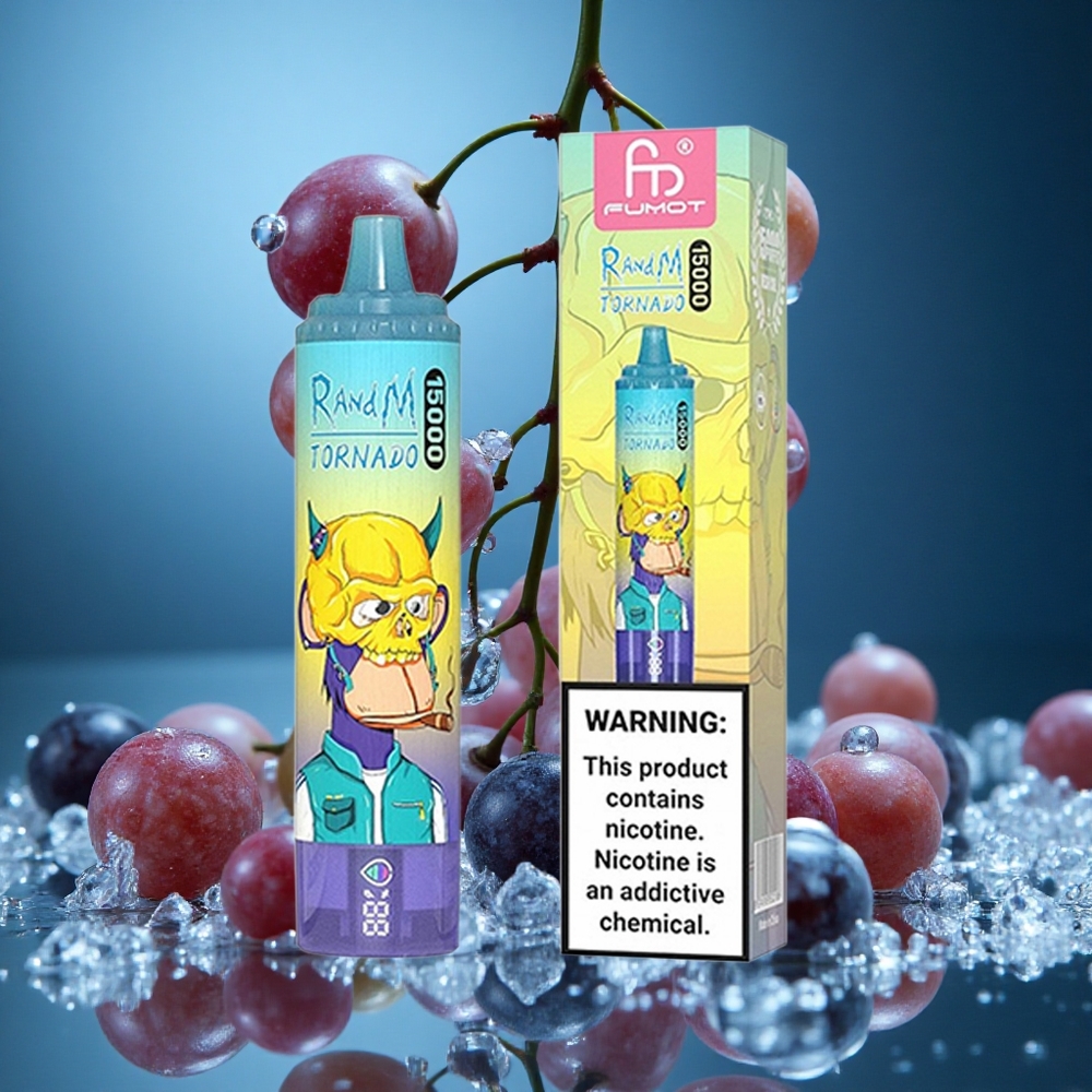 RandM Fumot Tornado 15000 Puffs Üzüm Buz Turkey vapes