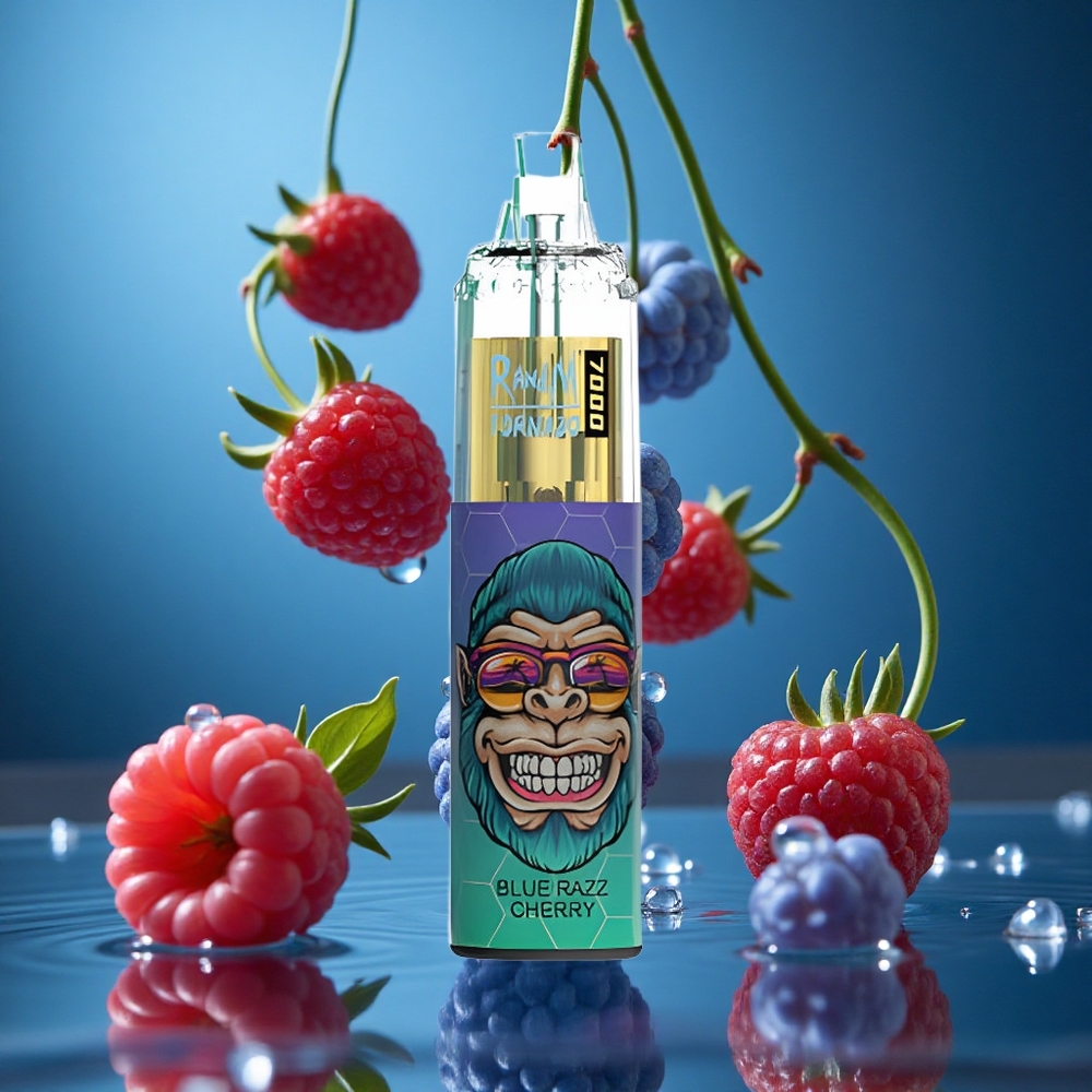 RandM Fumot Tornado 7000 Puff Mavi Ahududu Kiraz Türkiye vapes