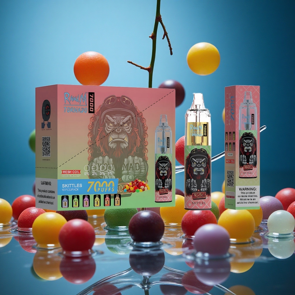 RandM Fumot Tornado 7000 Puff Skittles (Ekspres) Turkey vapes