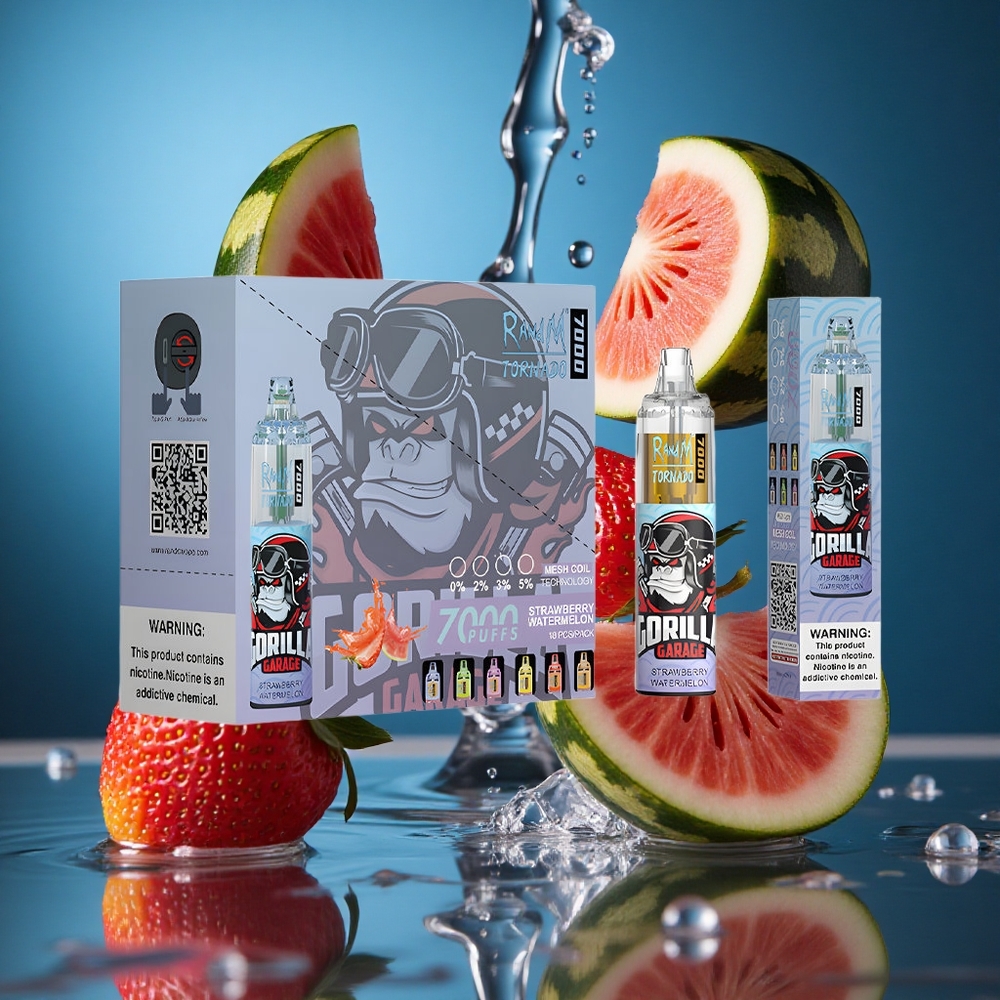 RandM Fumot Tornado 7000 Puff Çilek Karpuz Turkey vapes