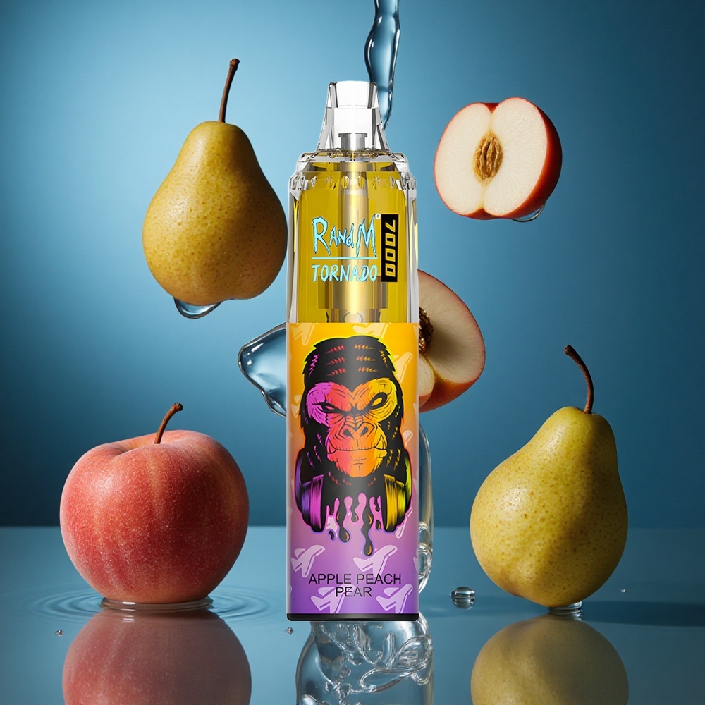 RandM Fumot Tornado 7000 Puffs Elma Şeftali Armut Turkey vapes