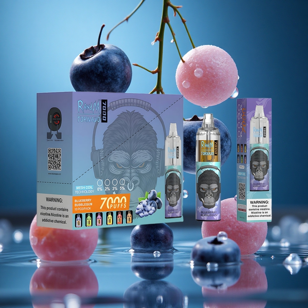 RandM Fumot Tornado 7000 Puffs Yaban Mersini Sakızı 14 ML Türkiye vapes