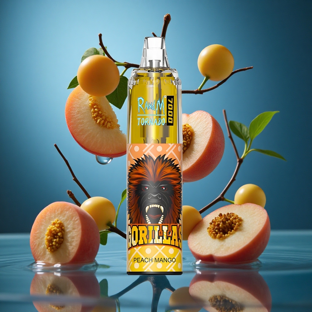 RandM Fumot Tornado 7000 Puffs Şeftali Mango Türkiye vapes