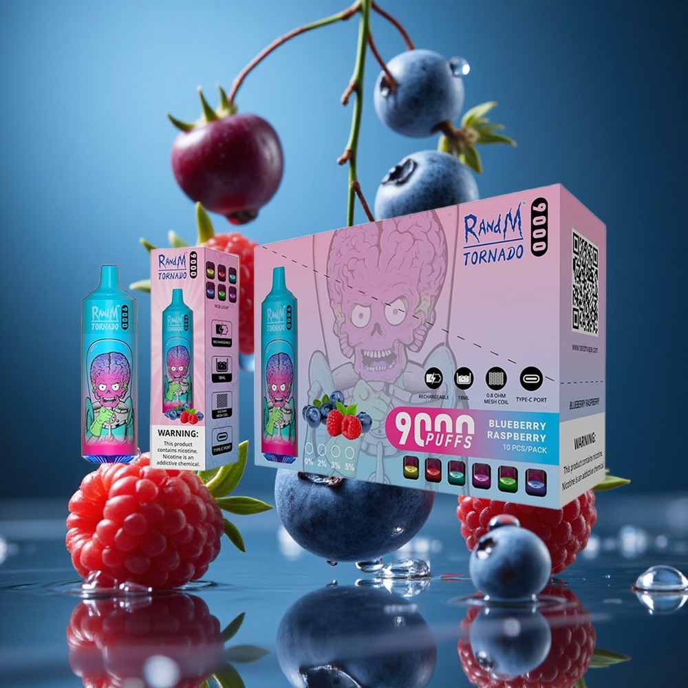 RandM Fumot Tornado 9000 Puff Ahududu Böğürtlen Turkey vapes