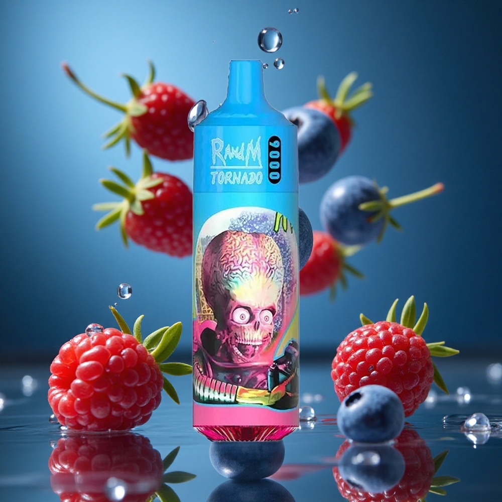 RandM Fumot Tornado 9000 Puffs Ahududu Ekşi Yaban Mersini Turkey vapes