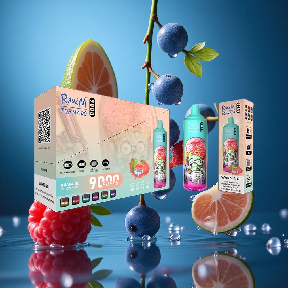 RandM Fumot Tornado 9000 Puffs Mavi Ekşi Ahududu Turkey vapes