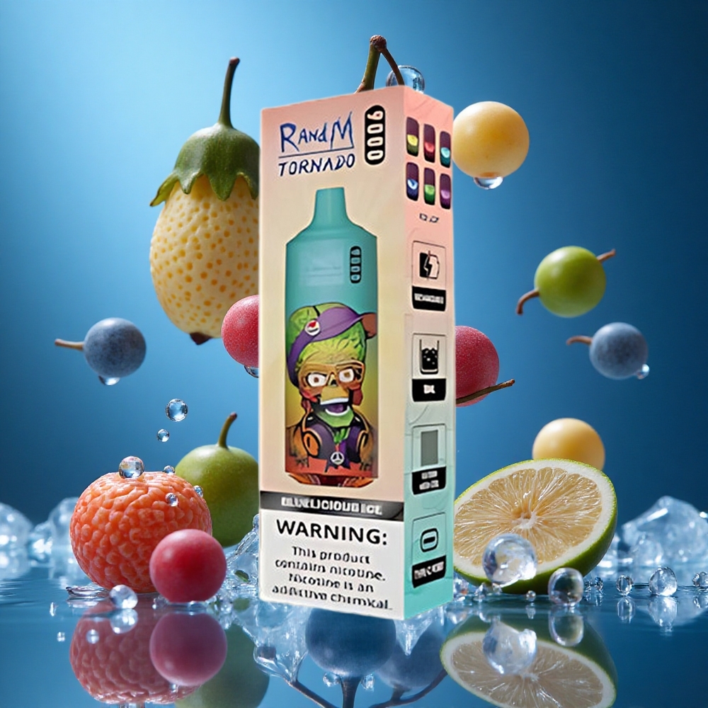 RandM Fumot Tornado 9000 Puffs Mavi Lezzet Buz Turkey vapes