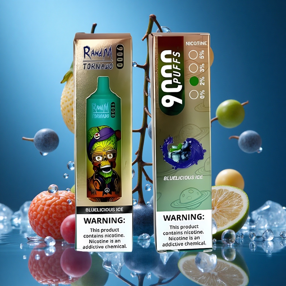 RandM Fumot Tornado 9000 Puffs Mavi Lezzet Buz Turkey vapes
