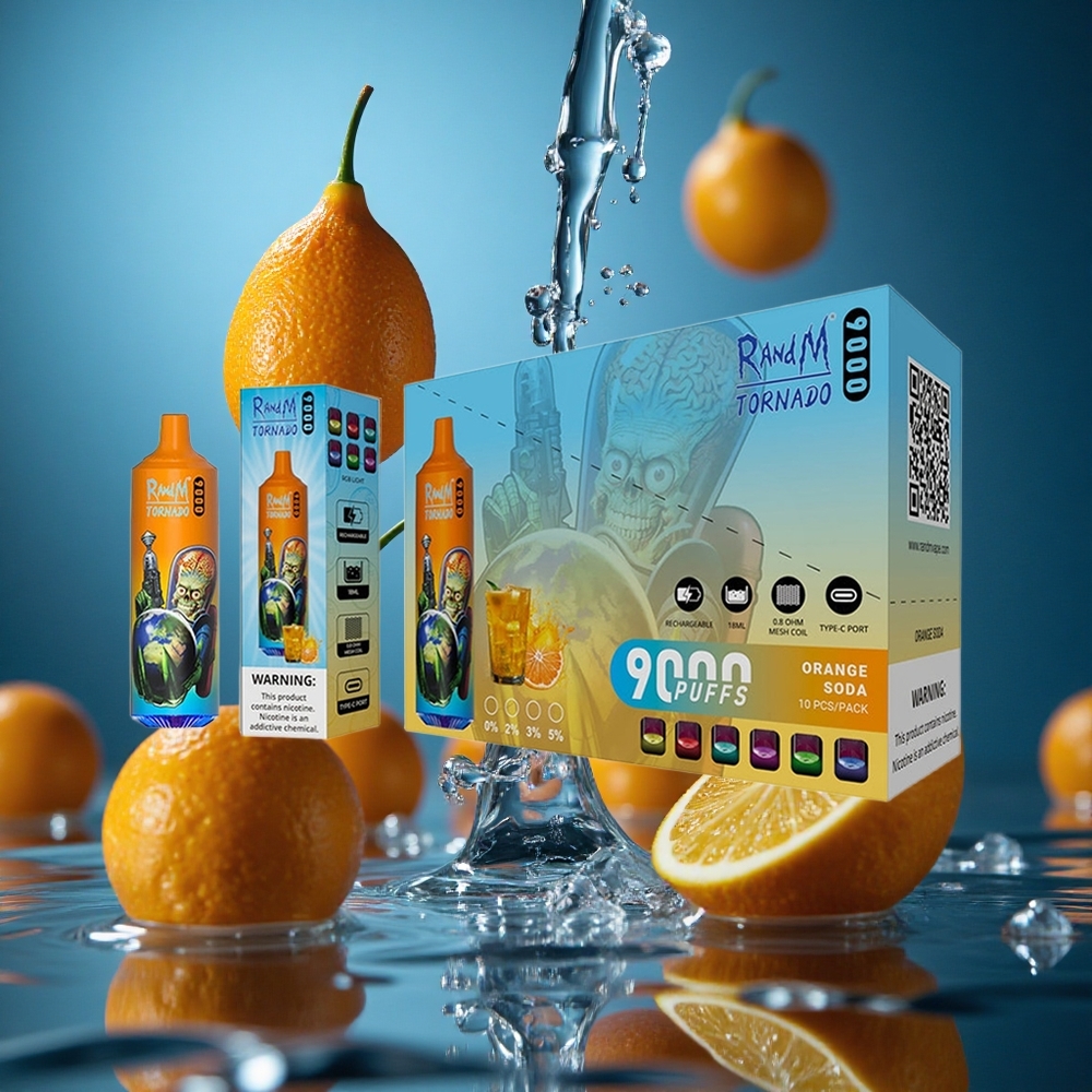 RandM Fumot Tornado 9000 Puffs Portakal Gazoz Turkey vapes
