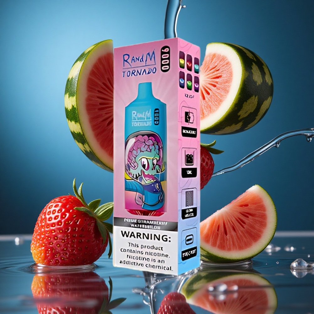 RandM Fumot Tornado 9000 Puffs Çilek Karpuz Turkey vapes