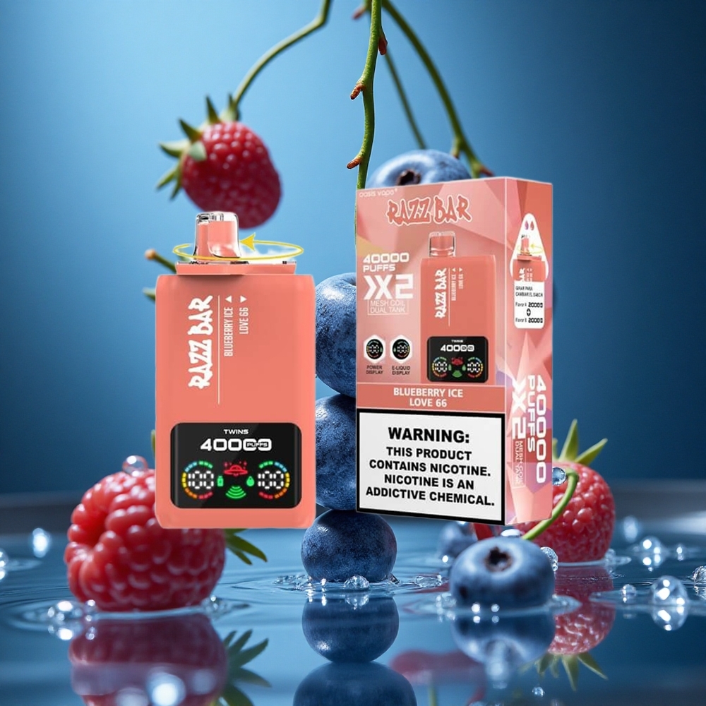 Razz Bar 40000 Puff Ahududu Buz Aşk 66 Turkey vapes