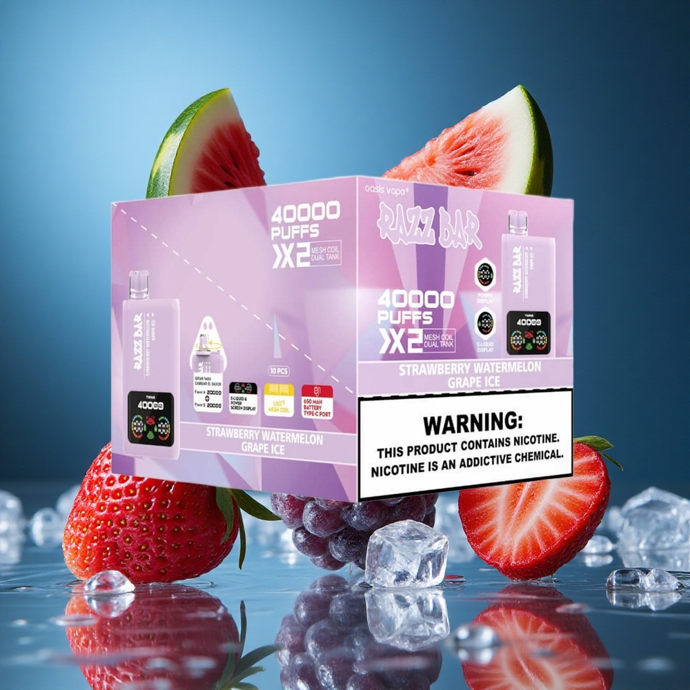 Razz Bar 40000 Puff Çilek Karpuz_Üzüm Buz Turkey vapes