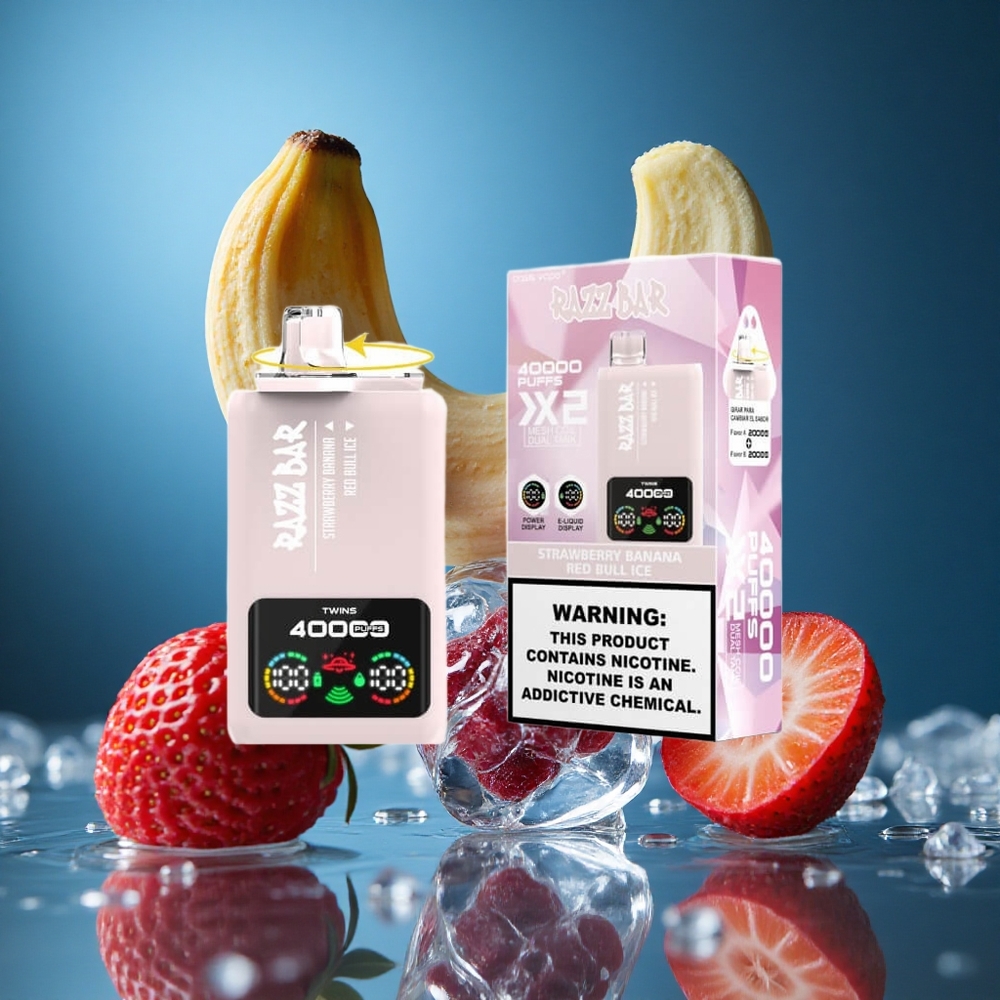 Razz Bar 40000 Puff Çilek Muz_Kırmızı Boğa Buz Turkey vapes