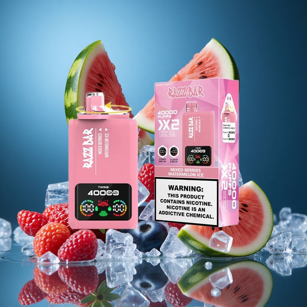 Razz Bar 40000 Puffs Karışık Meyveler_Karpuz Buz Ekranlı Turkey vapes